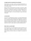 Un ángel anuncia el nacimiento de Juan Bautista