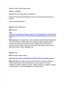 SERVICIOS DE COMUNICACION EN INTERNET. Página 1