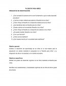 Filosofia para niños