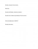 Plan de carrera. Gestion de talento