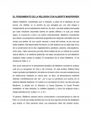 EL PENSAMIENTO DE LA RELIGION CON ALBERTO MASFERRER