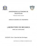 LABORATORIO DE MECANICA MANUAL DEL PLANO INCLINADO