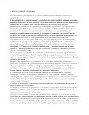 CAPACITACION DEL PERSDONAL