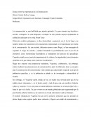 Ensayo la importancia de la Comunicacion