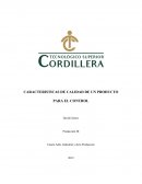 CARACTERISTICAS DE CALIDAD DE UN PRODUCTO PARA EL CONTROL