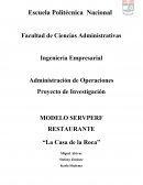 MODELO SERVPERF RESTAURANTE “La Casa de la Roca”