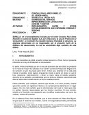 IMPROCEDENCIA DE LA SOLICITUD COSTAS Y COSTOS