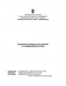 Inferencias en el proceso de comprensión lectora