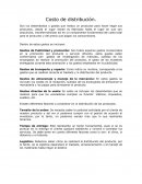 Costo de distribución