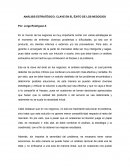 ANÁLISIS ESTRATÉGICO: CLAVE EN EL ÉXITO DE LOS NEGOCIOS