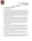 Trabajo de Lectura y Comentario del texto "Aprende a perdonar"