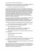 Tipo de proyecto: Producción de hidrobiodiesel