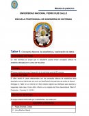 Taller 1: Conceptos básicos de estadística y exploración de datos