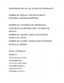 FUNCIÓN DE LAS MIPYMES FORO Y ENTREGA DE ARCHIVO