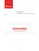Evaluacion de proyectos CEVICHERÍA