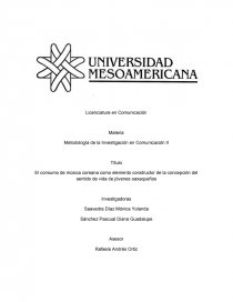 El consumo de música coreana como elemento constructor de la concepción del sentido de vida de jóvenes oaxaqueños. Página 1