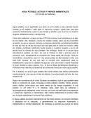 Agua potable, activos y pasivos ambientales