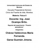 REPORTE EXPERIMENTO DE FÍSICA