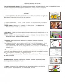 TECNICAS Y HABITOS DE ESTUDIO. Página 1
