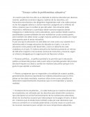 Ensayo sobre la problemática educativa