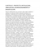 CAPITULO 5 -PROYECTO, INSTALACION, AMPLIACION, ACONDICIONAMIENTO Y MODIFICACION