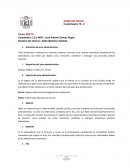 Derecho fiscal. Definición de acto administrativo