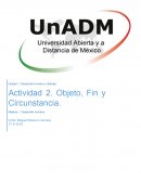 Objeto, Fin y Circunstancia. Materia – Desarrollo humano