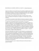 BACTERIA EN LA GUERRA CONTRA EL PLASTICO