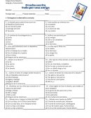 Prueba escrita Todo por una amiga