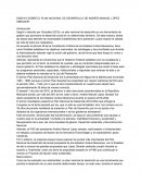 Ensayo plan nacional de desarrollo