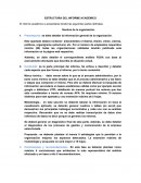 ESTRUCTURA DEL INFORME ACADÉMICO