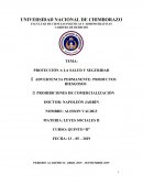 PROTECCIÓN A LA SALUD Y SEGURIDAD