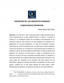 Definición de los Derechos Humanos
