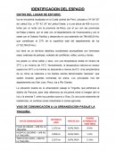 IDENTIFICACION DEL ESPACIO Ica