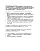 Elaboración de presupuestos