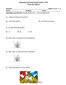 Evaluación de Comprensión lectora Nº2. “Trino de Colores”