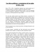 Las ideas políticas y económicas de los siglos XVIII y XIX