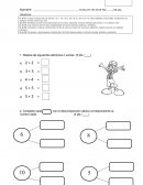 Prueba de matemática 1°básico