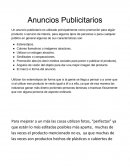 Anuncios Publicitarios