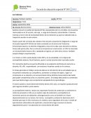 Perfil educativo y necesidades de Santino en el jardín de infante