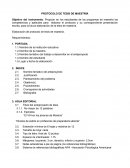 PROTOCOLO DE TESIS DE MAESTRÍA