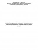 INTRODUCCION A LOS ESTUDIOS EN EDUCACION