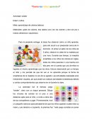 “Como los niños aprenden” Meta: aprendizaje de colores básicos