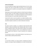 PUNTO DE EQUILIBRIO. VAN