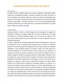 Administración estratégica de Google