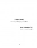 ACCIDENTES LABORALES Determinar porcentaje producto de golpes y caídas