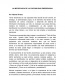 LA IMPORTANCIA DE LA CONTABILIDAD EMPRESARIAL