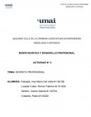 BIOESTADISTICA Y DESAROLLO PROFESIONAL. SECRETO PROFESIONAL