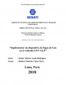 Implementar un dispositivo de fugas de gas en el vehículo GNV-GLP