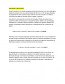 Resultados y discusiones